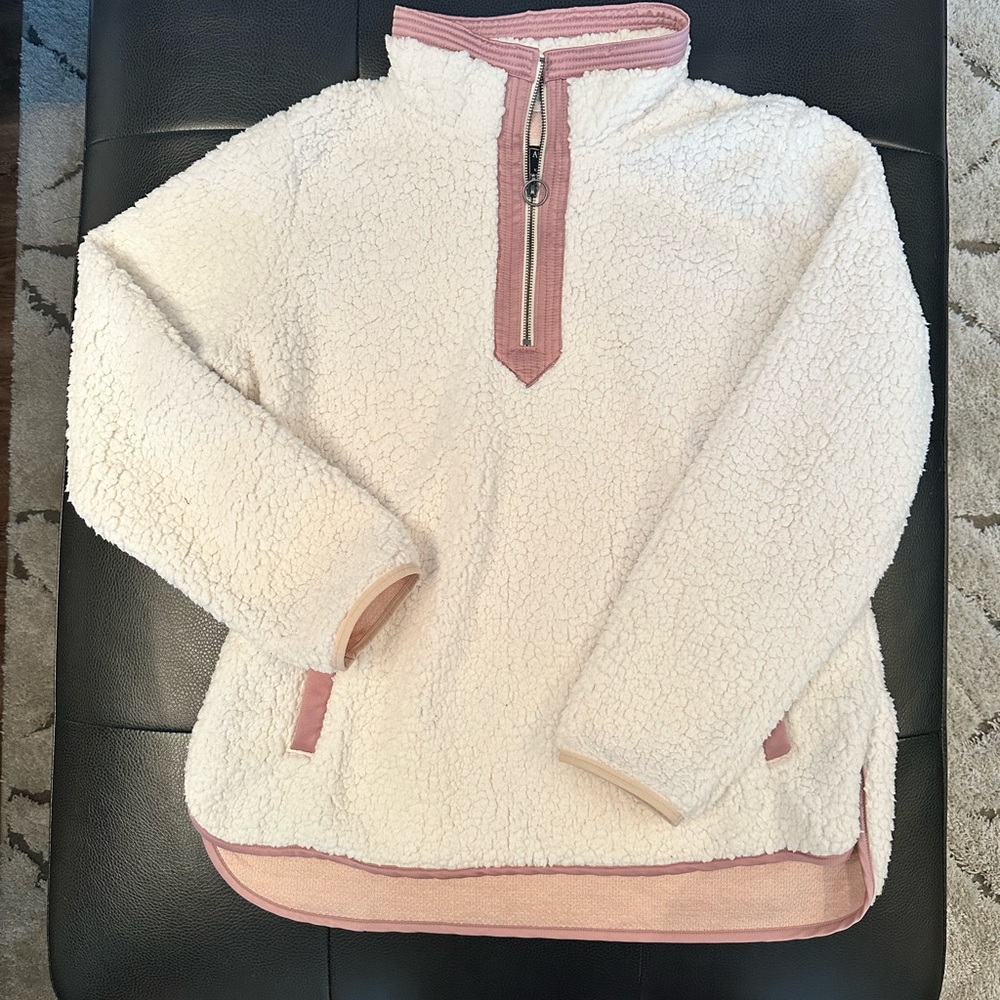 Abercrombie & Fitch Sherpa half zip. Worn once